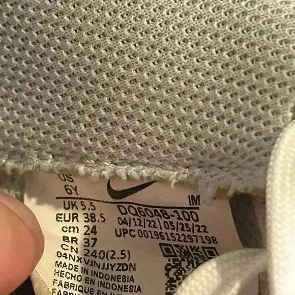 Nike Air Force 1 LV8 Low White - DQ6048-100 Size 6Y - Picture 9 of 9